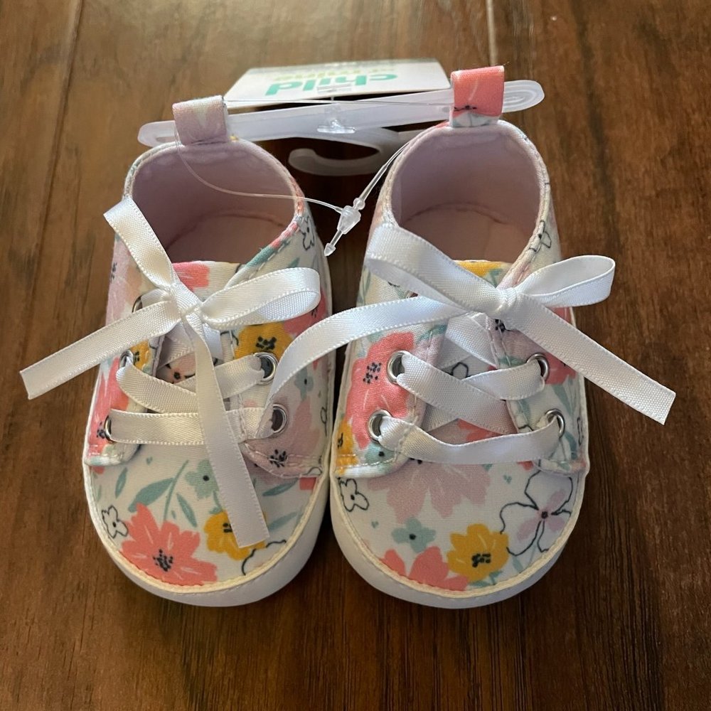Carter's Newborn Floral Shoes